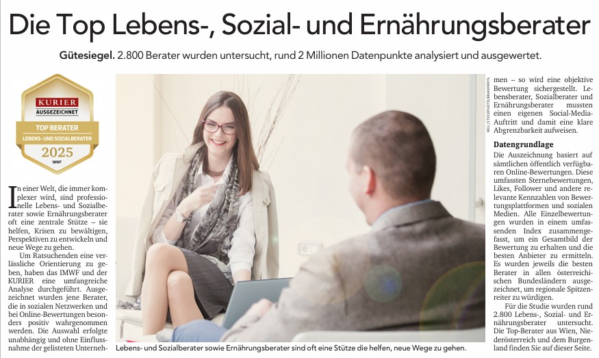 Auszeichnung zum Topberater 2025